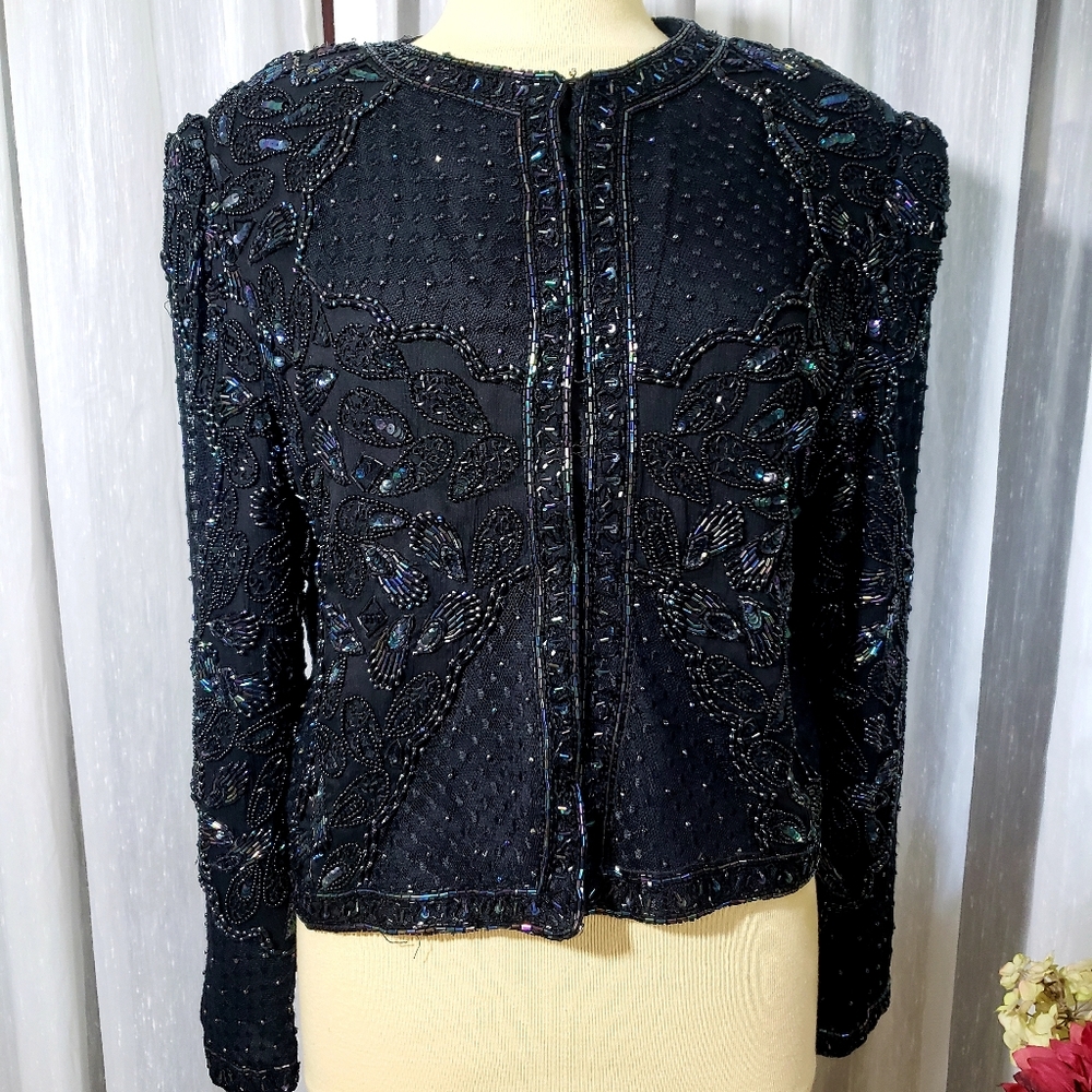Brilliante By J.A size M sequin jacket.